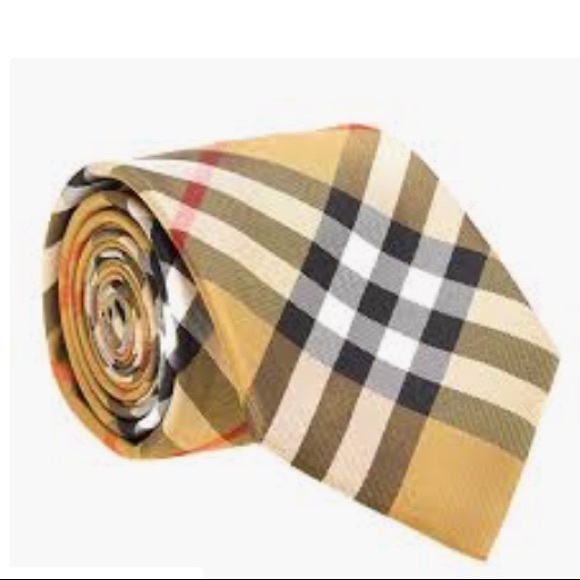 Burberry Men’s  Manston Check Silk Tie - Picture 2 of 8